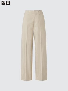 BNWT UNIQLO Women's Cotton Chino Pants Beige